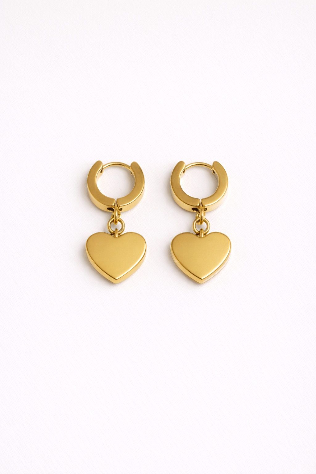 Pearl Heart Drop Earrings