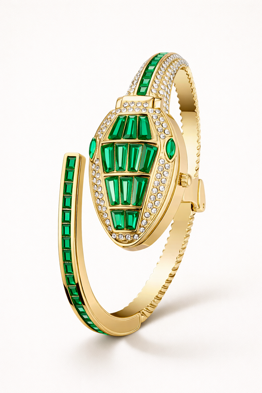 💚 Green Serpent Luxe Jewellery Watch