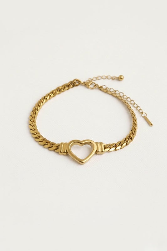 ❤️ Heart Chain Bracelet (Gold / Silver)