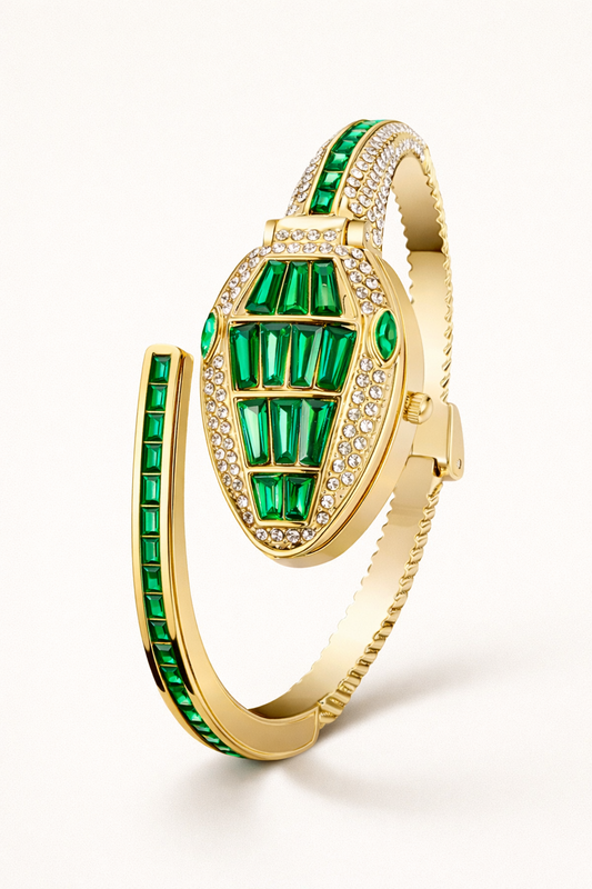 💚 Green Serpent Luxe Jewellery Watch