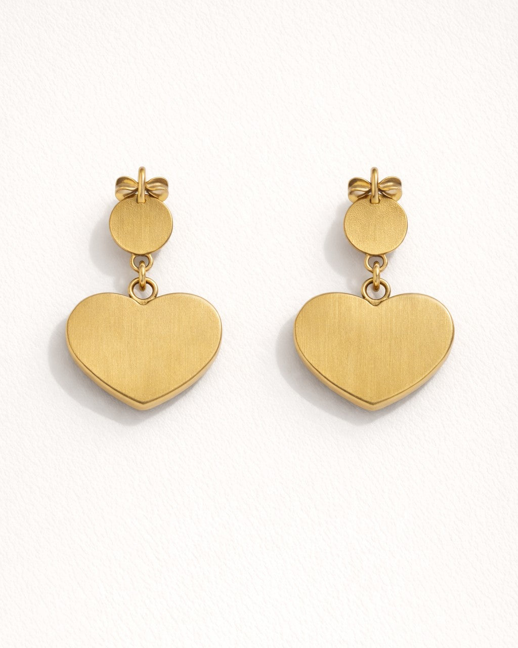 Love Heart Pearl Drop Earrings